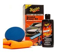 Meguiar’s Quik Scratch Eraser Kit, Car Scratch Remover That Removes Blemishes, Includes Meguiar’s ScratchX, Drill-Mounted Pad, Microfiber Towel