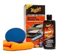 Meguiar’s Quik Scratch Eraser Kit, Car Scratch Remover That Removes Blemishes, Includes Meguiar’s ScratchX, Drill-Mounted Pad, Microfiber Towel