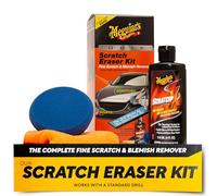 Meguiar’s Quik Scratch Eraser Kit, Car Scratch Remover That Removes Blemishes, Includes Meguiar’s ScratchX, Drill-Mounted Pad, Microfiber Towel
