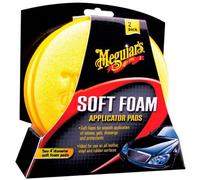 Meguiars 4 Inch Soft Foam Applicator Pads 2 Pack Even Coat Detailing Sponges