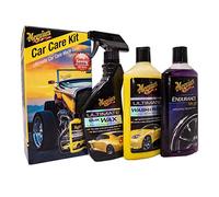 Meguiar's Car Care Starter Kit - Car Cleaning Kit Gifts for Dad | Includes Ultimate Wash and Wax, Quik Wax and Endurance Tire Gel