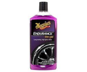 Meguiar's Endurance Long-Lasting High Gloss Black Premium Tyre Gel, 473 ml | Delivers a Rich High Gloss Shine with UV Protection and a No-Mess Gel Formula - G7516EU