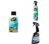 Meguiar's G16402EU Whole Car Air Re-Fresher Odour Eliminator Mist New Car Scent Air Bomb 59ml - Includes Re-Fresher Odor Fighting Spray & Interior Car Cleaner - New Car Scent