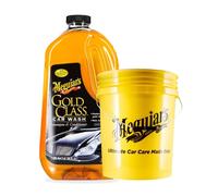 Meguiar's Gold Class Shampoo & Conditioner 1.89L + Yellow 5-Gallon Bucket Kit