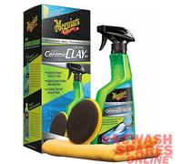 MEGUIARS HYBRID CERAMIC SYNTHETIC CLAY KIT - SMOOTH & PROTECT PAINT IN 1 STEP