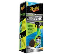 Meguiar's Hybrid Ceramic Synthetic Clay Kit including a reusable Synthetic Clay Pad, Hybrid Ceramic Detailer 532ml and a Microfibre Towel