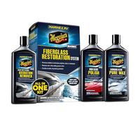 Meguiar's Marine RV 49 Boat Restoration System M4965 Kit contains Oxidation Remover, High Gloss Polish and Pure Wax