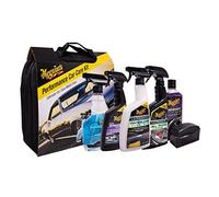 Meguiar's Performance Car Care Care Cleaning Kit - Complete Cleaning Kit with Storage Bag - Wash, Wax, Wheel & Interior Detailing