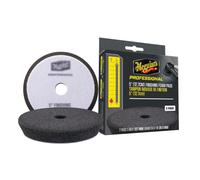Meguiar's Professional Foam Finishing Pads 5"/127 mm Black - 2 Pads | For Rotary, DA Or Power Drill Use, Applies Polish, Glaze, Wax Or Sealant For Gloss And Protection - M5FFP2EU