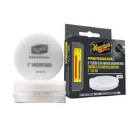 Meguiar's Professional Microfibre Detailing Pads 3.3"/84 mm White - 3 Pads | For Dual Action Polishers, Removes Heavy Defects Without Swirls, Machine Washable And Reusable For Multiple Uses - M3MFP3EU