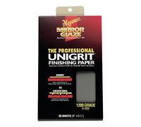 Meguiar's S1225 Mirror Glaze 1200 Grit Unigrit Finishing Paper - 25 Sheets