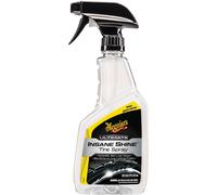 Meguiar’s Ultimate Insane Shine Tire Spray - Premium Tire Dressing that Delivers a Lasting High Gloss Wet Look and is Easy to Use; Advanced Tire Shine that Bonds for a Long-Lasting Finish, 24 Oz Spray