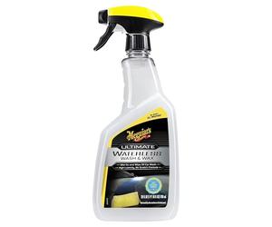 Meguiar's Ultimate Waterless Wash and Wax, 26 Oz | No Scratch Formula Gently Cleans and Adds Wax Protection in One Step | No Hose or Rinsing Required with Polymer Gloss Finish