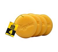 Meguiar's W0004 Foam Applicator Pad 4-1/2", 4 per pack | Ultra-Soft Hand Applicators ,Tight-Cell Foam Construction , Smooth Application of Waxes, Polishes, Tire Dressing, Protectants
