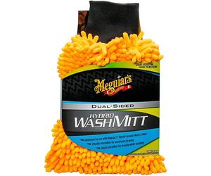 Meguiar's X210200EU Hybrid Microfibre Wash Mitt, Black