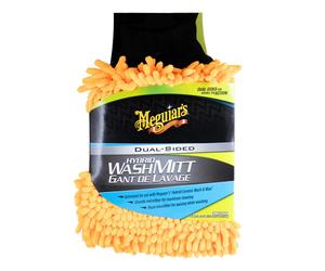 Meguiar's X210200EU Hybrid Microfibre Wash Mitt -Dual Sided, Soft/Plush Chenille