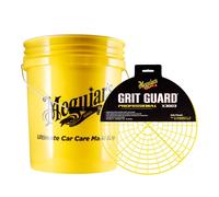 Meguiar's Yellow 5-Gallon Bucket + Professional Grit Guard Car Wash Kit