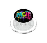 Meh Colorful Graffiti Dripping Paint Street Art PopSockets PopGrip for MagSafe