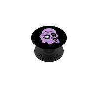 Meh Ghost Holding Black Cat And Coffee Mug PopSockets Adhesive PopGrip