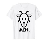Meh goat Sarcastic Goat Lover funny Women and Men Meh T-Shirt