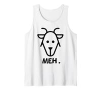 Meh Goat Sarcastic Goat Lover Funny Women and Men Meh Tank Top