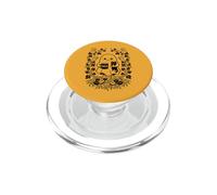Meh Grumpy Ghost Holding Black Cat And Coffee Roots PopSockets PopGrip for MagSafe