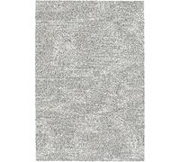 Mehari Rug 23500-6258 Thick Modern Grey Silver 1.6m x 2.3m (5'3 x 7'6 approx)