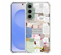 mehidpur Christian Quotes Aesthetic Vintage Jesus Bible Verse Collage Pattern,Soft TPU Bumper Case for Samsung Galaxy S25,#2