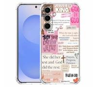 mehidpur Christian Quotes Aesthetic Vintage Jesus Bible Verse Collage Pattern,Soft TPU Bumper Case for Samsung Galaxy S25,#3