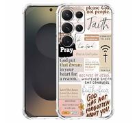 mehidpur Christian Quotes Aesthetic Vintage Jesus Bible Verse Collage Pattern,Soft TPU Bumper Case for Samsung Galaxy S25 Ultra,#4
