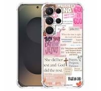 mehidpur Christian Quotes Aesthetic Vintage Jesus Bible Verse Collage Pattern,Soft TPU Bumper Case for Samsung Galaxy S25 Ultra,#3