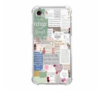 mehidpur Christian Quotes Aesthetic Vintage Jesus Bible Verse Collage Pattern,Soft TPU Bumper Case for iPhone SE2/SE3/7/8,#2