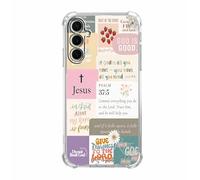 mehidpur Christian Quotes Aesthetic Vintage Jesus Bible Verse Collage Pattern,Soft TPU Bumper Case for Samsung Galaxy S25+,#7