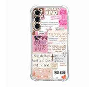 mehidpur Christian Quotes Aesthetic Vintage Jesus Bible Verse Collage Pattern,Soft TPU Bumper Case for Samsung Galaxy S25+,#3