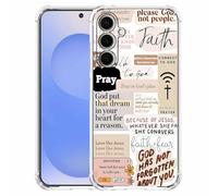 mehidpur Christian Quotes Aesthetic Vintage Jesus Bible Verse Collage Pattern,Soft TPU Bumper Case for Samsung Galaxy S25,#4