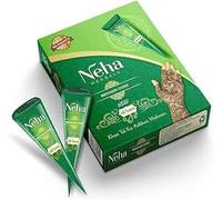 Mehndi Herbal Large Cone Henna Wedding Temporary Tattoo Body Paint Tatto Mehndi Oil Free For Birthday, Marriage, Party, Holiday 25 gram X 6 Pack