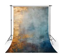 MEHOFOND 5x7ft Blue Gold Abstract Texture Photography Backdrop Abstract Texture Background Drop For Photos Adult Child Portrait Wall Background Drop For Photos Props