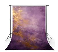 MEHOFOND 5x7ft Retro Purple Gold Abstract Texture Photography Backdrop Abstract Texture Background Drop For Photos Adult Child Portrait Abstract Wall Background Drop For Photos Props