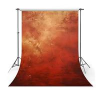 MEHOFOND 5x7ft Retro Red Gold Abstract Texture Photography Backdrop Abstract Texture Background Drop For Photos Adult Child Portrait Abstract Wall Background Drop For Photos Props