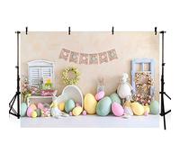MEHOFOND 7x5ft Easter Photography Backdrop Spring Rabbit Egg Portrait Background Baby Shower Cake Smash Kid Birthday Party Decoration Banner Photo Booth Props