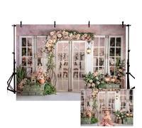 MEHOFOND 7x5ft Spring Easter Photography Background Flower Shop Window Backdrop Birthday Party Portrait Decor Photo Studio Props