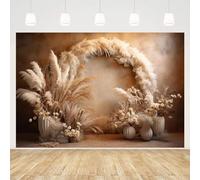 MEHOFOND 8x6ft Boho Photography Backdrop Retro Bohemian Floral Pampas Background Kid Birthday Party Wedding Pregnant Portrait Decor Photo Studio Props