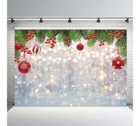 MEHOFOND Winter Wonderland Backdrop Christmas Glitter Bokeh Snowflakes Photography Background for Kids Children Newborn Baby Shower Birthday Party Decor Banner Portrait Photo Booth Props 10x7ft