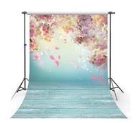 MEHOFOTO 5ftX7ft Photo Studio Background Romantic Pink Flower Petal Wedding Decoration Backdrops for Photography