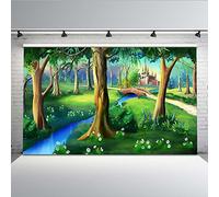 Mehofoto Fairy Tale Backdrop 7x5ft Forest Photo Backdrops for Children Customized Seamless Castle Photo Shooting Prop