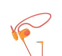Mehomeli Kid Headphones for School, Air Conduction Open Ear Headphones, 3.5mm Jack Wired Cord, Ultra-Comfort, Ergonomic and Lightweight Design Perfect for School and Outdoor Activities-Orange
