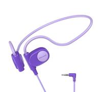 Mehomeli Kid Headphones for School, Air Conduction Open Ear Headphones, 3.5mm Jack Wired Cord, Ultra-Comfort, Ergonomic and Lightweight Design Perfect for School and Outdoor Activities-Purple