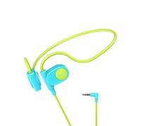 Mehomeli Kids Headphones for School, Air Conduction Open Ear Headphones, 3.5mm Jack Wired Cord, Ultra-Comfort, Ergonomic and Lightweight Design Perfect for School and Outdoor Activities-Blue Green