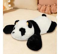 MeHoo 3.3LB Weighted Panda Plush, 23.6 Inch Toy for Anxiety, Stuffed Animal Throw Pillow, Furry Plushie Hugging Pillow, Cute Plush Doll for Birthday
