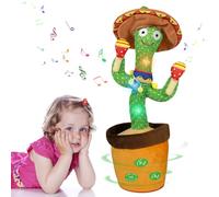MeHoo Talking Cactus Toy, Dancing Cactus Toy Repeat What You Say, Funny Plush Interactive Figures for Kids, Singing Lighting Voice Recording Plush Learning Toys with Volume Control 120 Songs